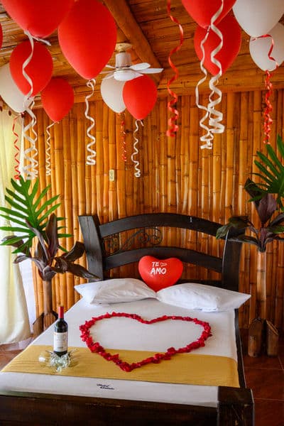 Premium suite with bamboo walls